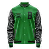 Custom Emerald Green Black Jacket JA242417241717171717