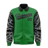 Custom Emerald Green Black Jacket
