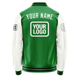 Custom Emerald Green White Jacket JA242418241717181817