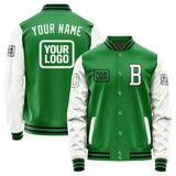 Custom Emerald Green White Jacket
