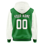 Custom Emerald Green White Jacket