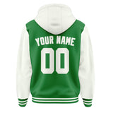 Custom Emerald Green White Jacket