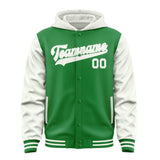 Custom Emerald Green White Jacket