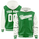 Custom Emerald Green White Jacket