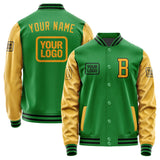 Custom Emerald Green Yellow Jacket