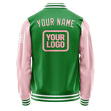 Custom Emerald Green Light Pink Jacket JA242421241818212118