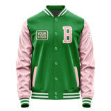 Custom Emerald Green Light Pink Jacket JA242421241818212118
