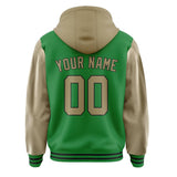 Custom Emerald Green Light Khaki Jacket