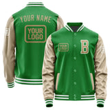 Custom Emerald Green Light Khaki Jacket