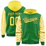 Custom Emerald Green Light Yellow Jacket