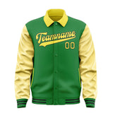 Custom Emerald Green Light Yellow Jacket