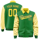 Custom Emerald Green Light Yellow Jacket