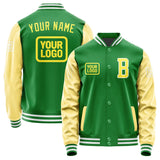 Custom Emerald Green Light Yellow Jacket