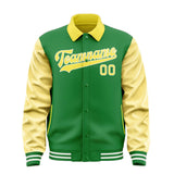 Custom Emerald Green Light Yellow Jacket
