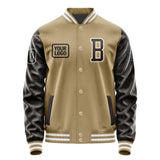 Custom Light Khaki Brown Jacket JA252501251818010118