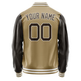 Custom Light Khaki Brown Jacket JA2525012518B21801