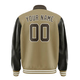 Custom Light Khaki Brown Jacket