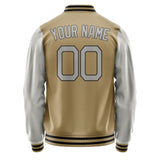 Custom Light Khaki Gray Jacket JA2525042517B21704