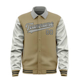 Custom Light Khaki Gray Jacket
