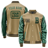 Custom Light Khaki Green Jacket JA252505251717050517