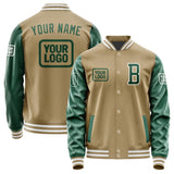 Custom Light Khaki Green Jacket JA252505251818050518