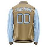 Custom Light Khaki Light Blue Jacket JA2525082517B21708