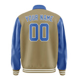 Custom Light Khaki Sky Blue Jacket