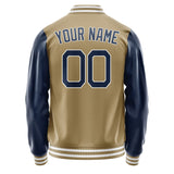 Custom Light Khaki Blue Jacket JA2525102518B21810