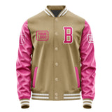 Custom Light Khaki Pink Jacket JA252513251818131318