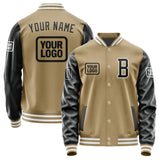 Custom Light Khaki Black Jacket JA252517251818171718