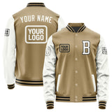 Custom Light Khaki White Jacket JA252518251717181817