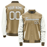 Custom Light Khaki White Jacket