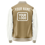 Custom Light Khaki White Jacket JA252518251818181818