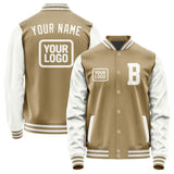 Custom Light Khaki White Jacket JA252518251818181818