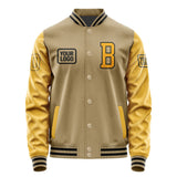 Custom Light Khaki Yellow Jacket JA252519251717191917