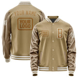 Custom Light Khaki Khaki Jacket JA252522251818222218