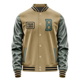 Custom Light Khaki Blue Green Jacket JA252527251717272717