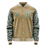 Custom Light Khaki Blue Green Jacket JA252527251818272718