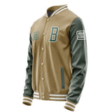 Custom Light Khaki Blue Green Jacket JA252527251818272718