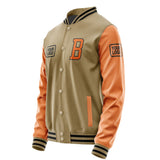 Custom Light Khaki Orange Jacket JA252528251717282817