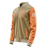 Custom Light Khaki Orange Jacket JA252528251818282818