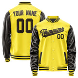 Custom Light Yellow Brown Jacket
