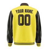 Custom Light Yellow Brown Jacket