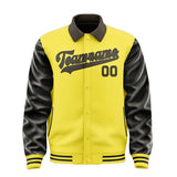Custom Light Yellow Brown Jacket