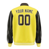 Custom Light Yellow Brown Jacket