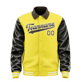 Custom Light Yellow Brown Jacket