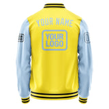 Custom Light Yellow Light Blue Jacket JA262608261717080817