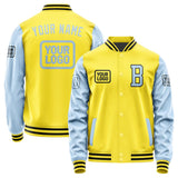 Custom Light Yellow Light Blue Jacket JA262608261717080817