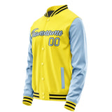 Custom Light Yellow Light Blue Jacket JA2626082617B21708