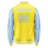 Custom Light Yellow Light Blue Jacket JA262608261818080818